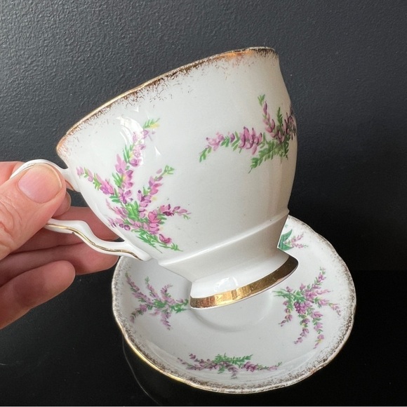 Black Watch Tartan Teacup Saucer 48th Highlanders Saucer Nemo Me Impune Lacessit - Picture 6 of 9